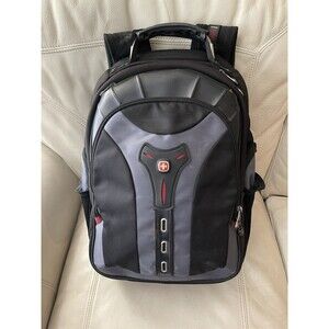 Wenger Swiss Gear Pegasus Laptop Notebook Tablet Backpack Bag Black Grey 17"